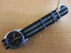 SEIKO GEN I PILOTS CHRONO RAF HARRIER FORCE ISSUE. NATO MARKS DATE 1990- GULF WAR 1