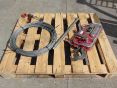 Tractel TU16 Tirfor Winch C/W Wire Rops & Handle