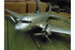 BEAUTIFUL DOUGLAS DAKOTA DC-3 ALUMINIUM SCALE MODEL