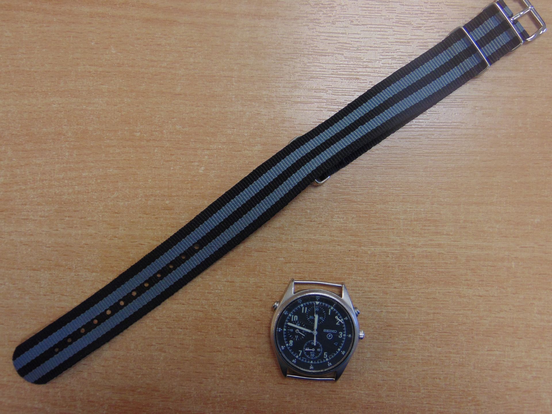SEIKO GEN 2 PILOTS CHRONO NATO MARKS RAF TORNADO FORCE ISSUE DATE 1996 - Image 7 of 7