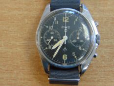 VERY RARE CWC 6BB PILOTS CHRONO RAF HARRIER FORCE ISSUE MECHANICAL MOVEMENT SN 506 DATE 1980