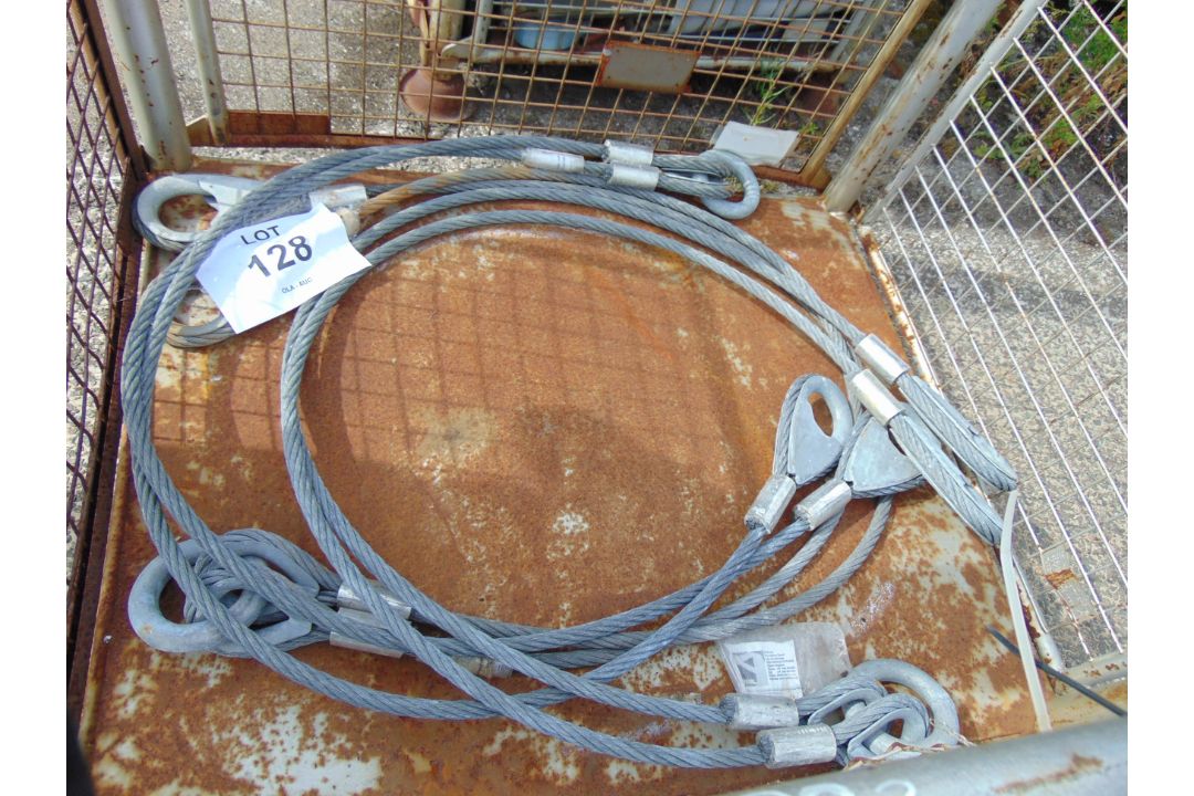 2 x Sets of Steel Recovery 2 leg ropes unissued as shown - Image 2 of 5