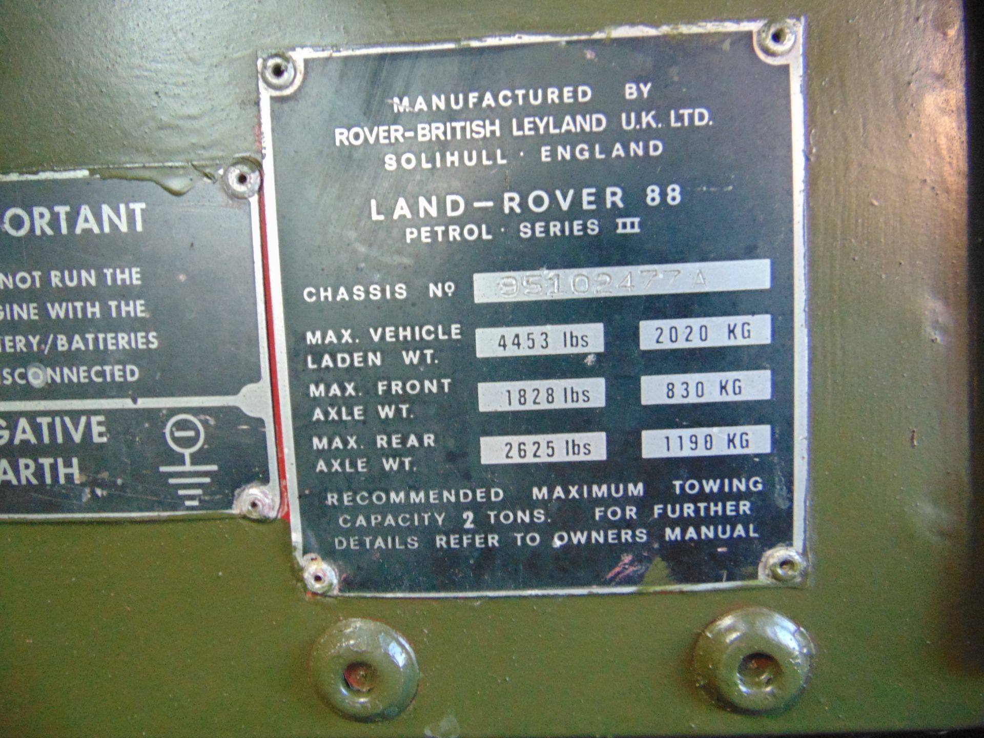 Land Rover 1/2 Ton Lightweight Petrol - Image 32 of 40