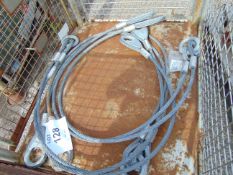 2 x Sets of Steel Recovery 2 leg ropes unissued as shown