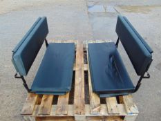 2 x Exmoor Trim Land Rover Defender Fold Down Rear Bench Seats