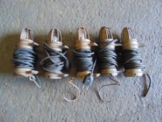 5 x Land Rover Lucas Inspection Lamp Light Series Defender Wolf Military Lightweight etc