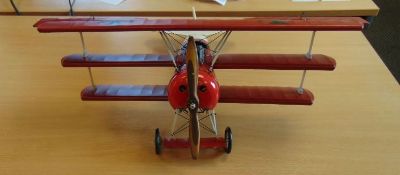 Beautiful Scale Model Fokker Triplane WW1 Fighter