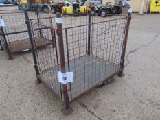 Steel Stacking Stillage with removeable sides and corner posts