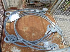 2 x Sets of Steel Recovery 2 leg ropes unissued
