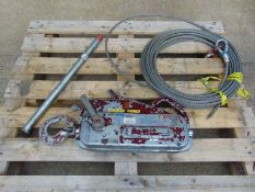 Tractel TU16 Tirfor Winch C/W Wire Rops & Handle