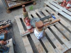 Hydraulic Jacks x4 20 tonne, Land Rover etc
