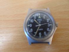 CWC 0555 R/Marines Navy issue service watch Nato Marks Date 1995, S/N 629, New batt/Strap