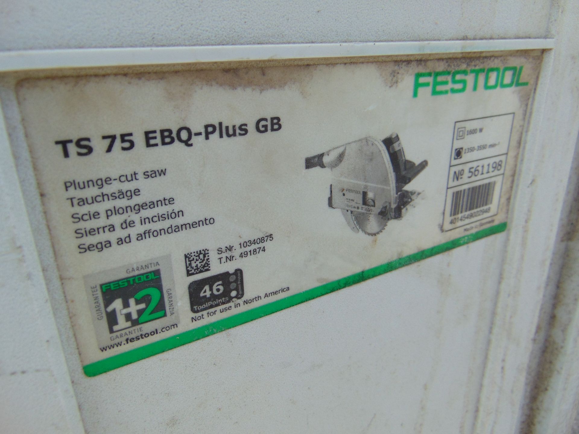 Festool TS75 FBQ Plunge Saw - Image 7 of 7