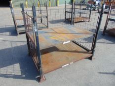 Steel Stacking Stillage with removeable sides and corner posts