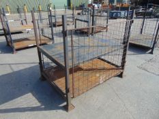 Steel Stacking Stillage with removeable sides and corner posts