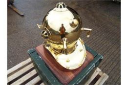 U.S. NAVY MARK V BRASS DIVING HELMET