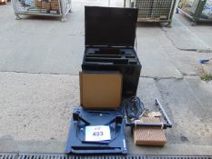 INMAR sat com folding antenna assembly in original transit case, very rare