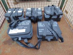 5 x Waterproof Rubber Storage Containers as shown