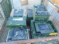 Q x 7 Clansman 240 volt Intelligent Universal Battery Chargers c/w leads Etc as Shown.