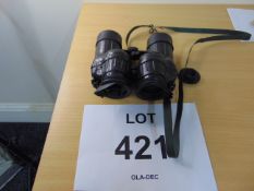 V.Nice British Army issue Avimo 7 x 62 Self Focusing Binos clw graticule strap and filters