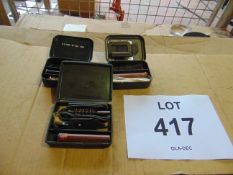 3 x British Army Rifle Cleaning Kits as Shown