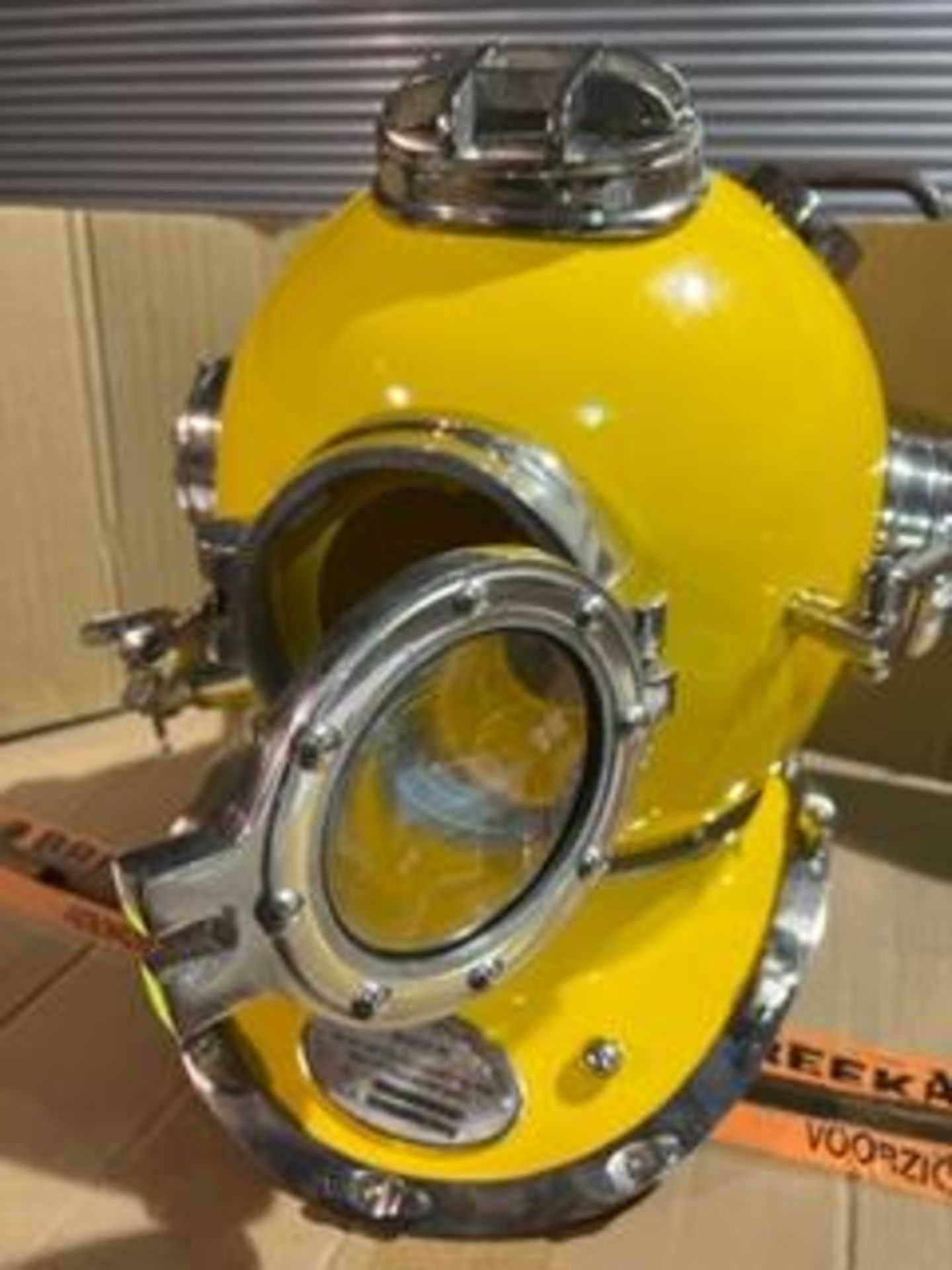 Lovely Full Size US Navy MK V Diving Helmet repro - Image 2 of 6