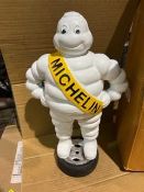 HAND PAINTED CAST IRON MICHELIN MAN STANDING ON TYRE - 40cms high
