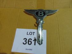 V. NICE BENTLEY FLYING SPURR POLISHED ALLUMINIUM COAT HOOK.