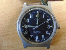 VERY NICE CWC W10 BRITISH ARMY SERVICE WATCH FAT BOY DATE 1983 NATO MARKS SN.25988
