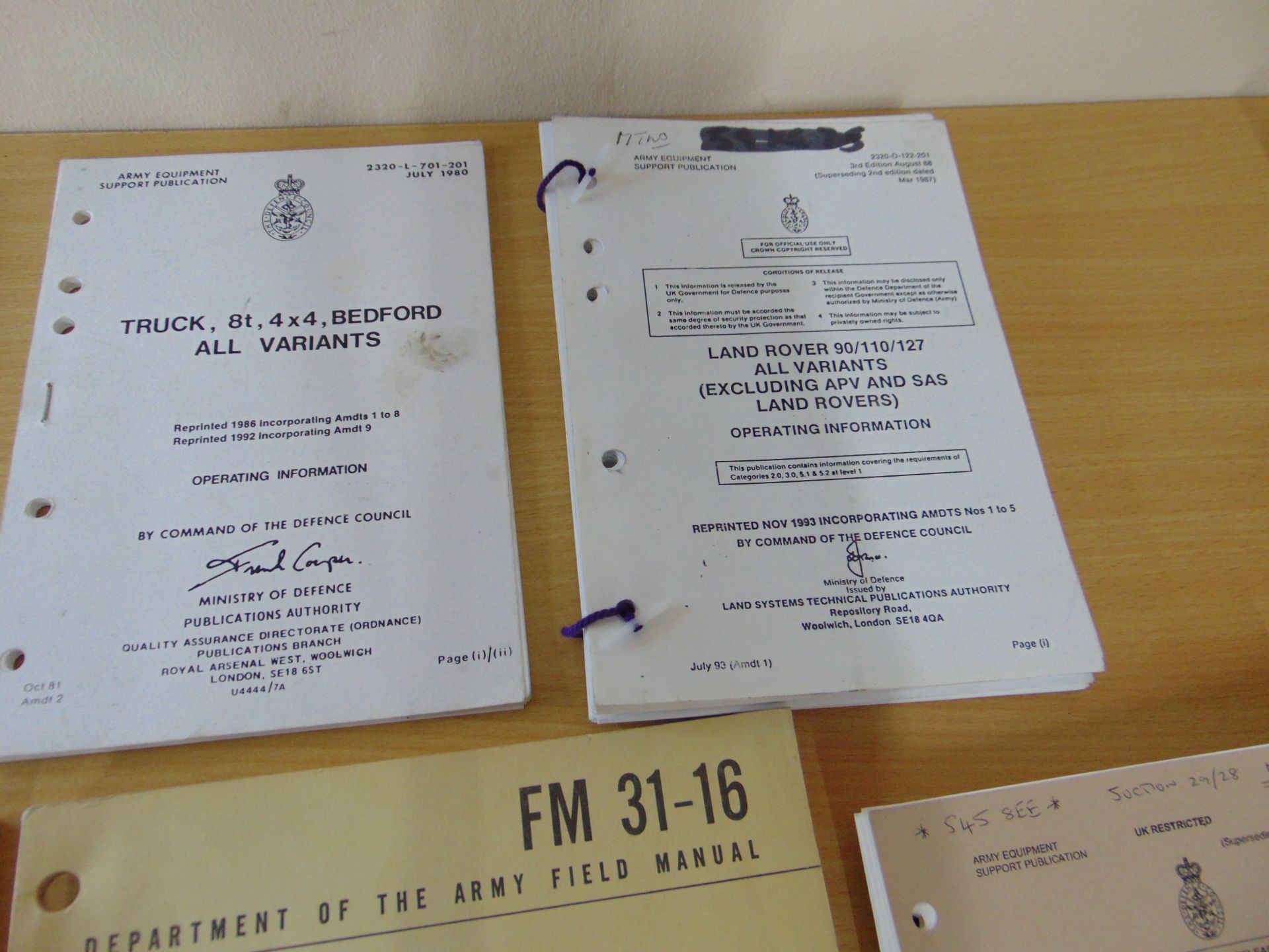 Selection of Military Manuals US & UK as Shown - Image 6 of 9