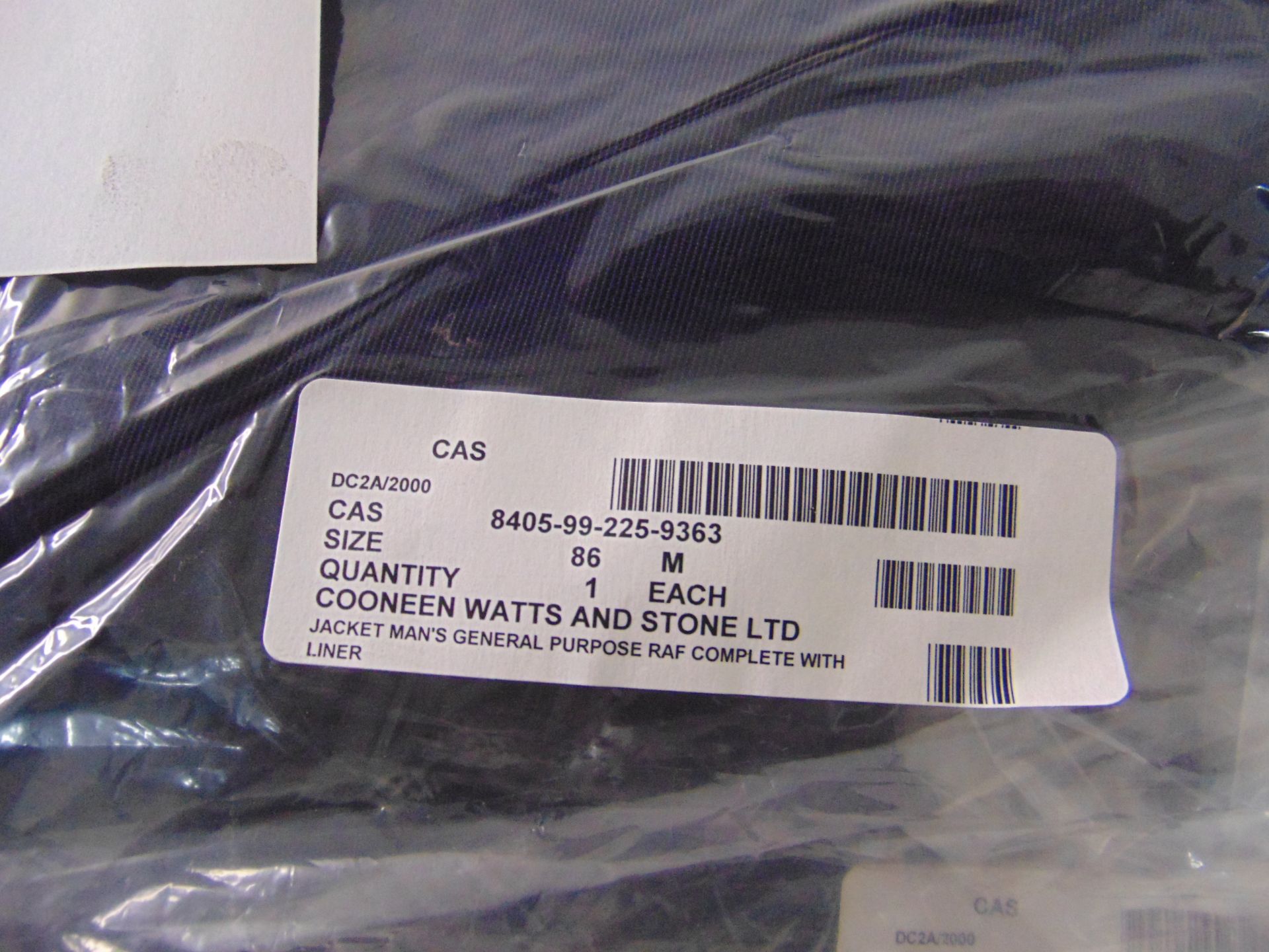 2 x New Unissued RAF Pilots Jackets c/w Removeable Liners - Image 3 of 6