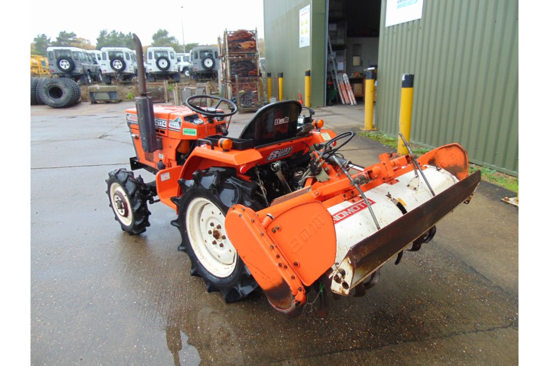 Hinomoto C174 4x4 Diesel Compact Tractor c/w Rotovator ONLY 492 HOURS! - Image 6 of 25