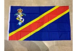 FLAG ROYAL ELECTRICAL AND MECHANICAL ENGINEERS - 5FT X 3FT - WITH METAL EYELETS