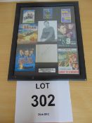 Framed Kenneth More Signed Album.Page Battle of Britain Reach for the Sky Etc.