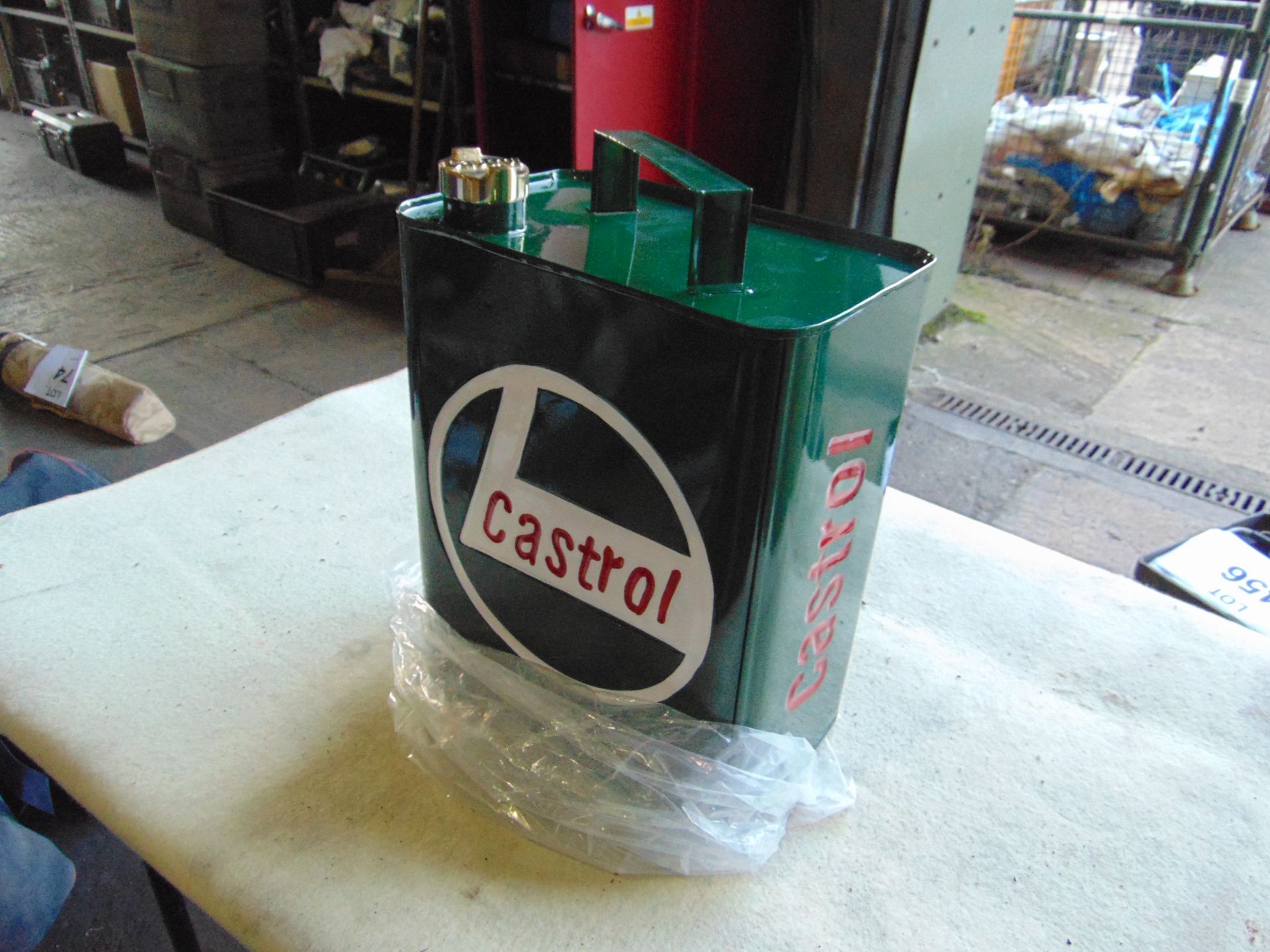New Unissued Castrol 1 Gall oil can c/w Brass Top - Image 3 of 5