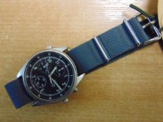 SEIKO GEN 2 PILOTS CHRONO RAF TORNADO FORCE ISSUE NATO MARKS DATE 1996 SN.0211 SEC HAND MISSING