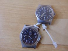 2 x CWC 0552 R.Marines / Navy Issue Service Watch Nato Marks Dated 1989/1990, Gulf War 1