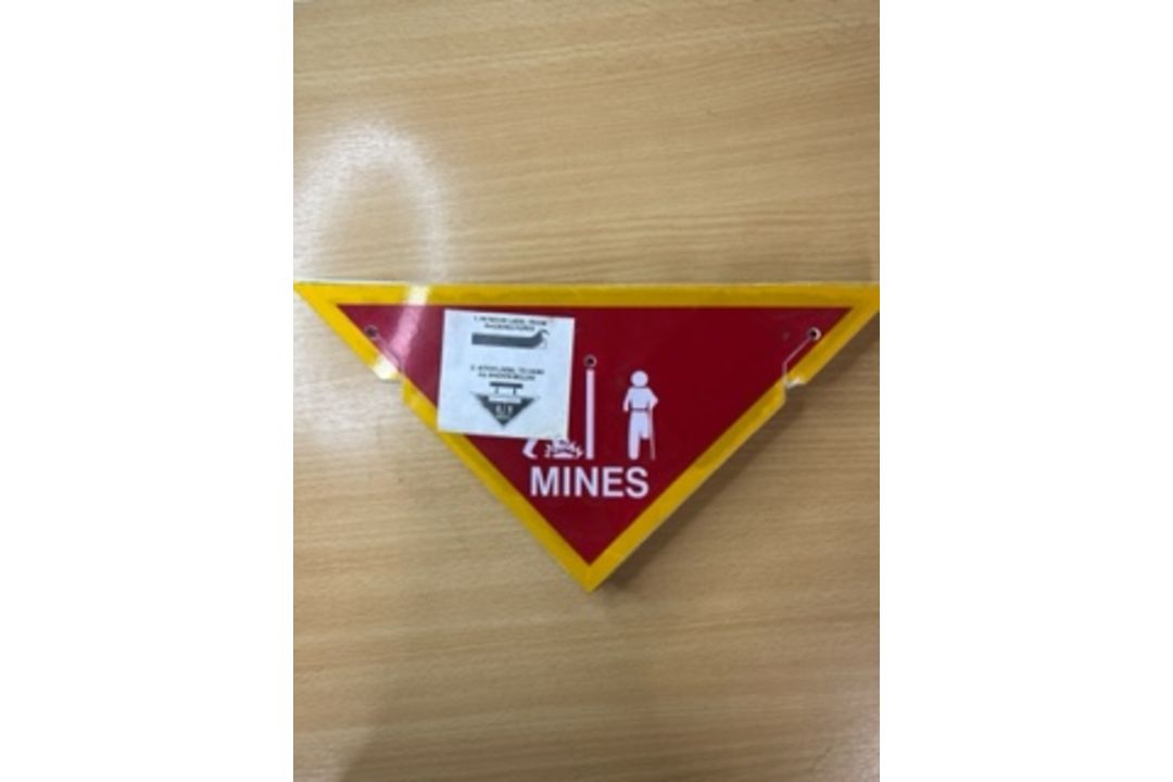 10 x unused British Army Minefield Marker Signs - Image 2 of 3