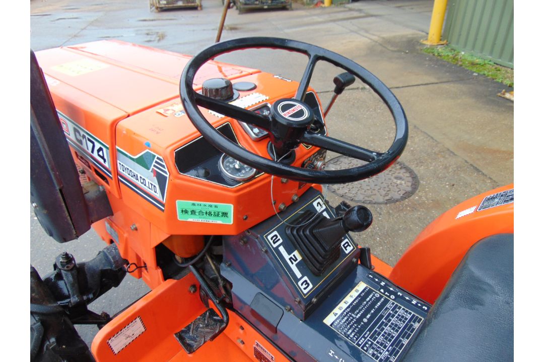 Hinomoto C174 4x4 Diesel Compact Tractor c/w Rotovator ONLY 492 HOURS! - Image 9 of 25