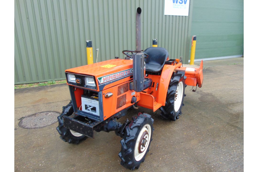 Hinomoto C174 4x4 Diesel Compact Tractor c/w Rotovator ONLY 492 HOURS! - Image 1 of 25