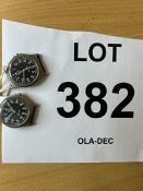 2X CWC 0552 R MARINES NAVY SERVICE WATCHES NATO MARKS DATED 1990/89 GULF WAR I