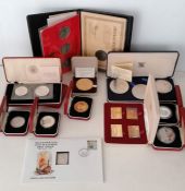 Two cased sets of two Sedlabanki Islands silver coins commemorating the 1100th Anniversary of the Se