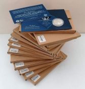 Queen's Diamond Jubilee Collection a set of 15 crown-size silver proof coins, issued by the UK