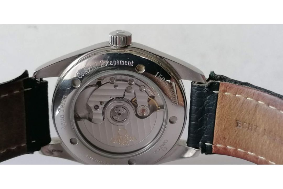 An Omega Seamaster Aqua Terra 150M Co-axial Chronometer automatic 39mm watch, stainless steel, blue - Image 3 of 6