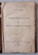 A 19th century paper booklet with cloth cover entitled 