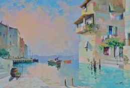 Cecil Rochfort D'Oyly John (1906-1993), SANTA MARGARITA, oil on canvas, framed, signed