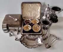 A George III silver Hanoverian serving spoon by Thomas Dene, London, 1770, 20.5 cm