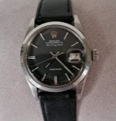 A Rolex Oyster Perpetual Air-King-Date Precision stainless steel-cased wristwatch, 34mm