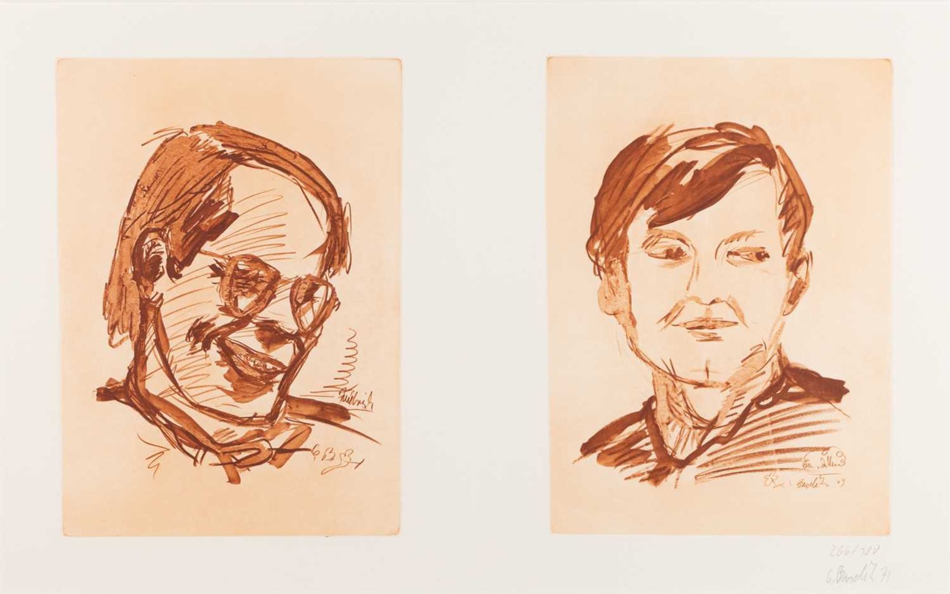 Georg Baselitz (1938 Deutschbaselitz - lebt in Salzburg) - Bild 2 aus 2