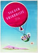 unbekannter Künstler "Plakatentwurf Tag der Volkshilfe 1954"